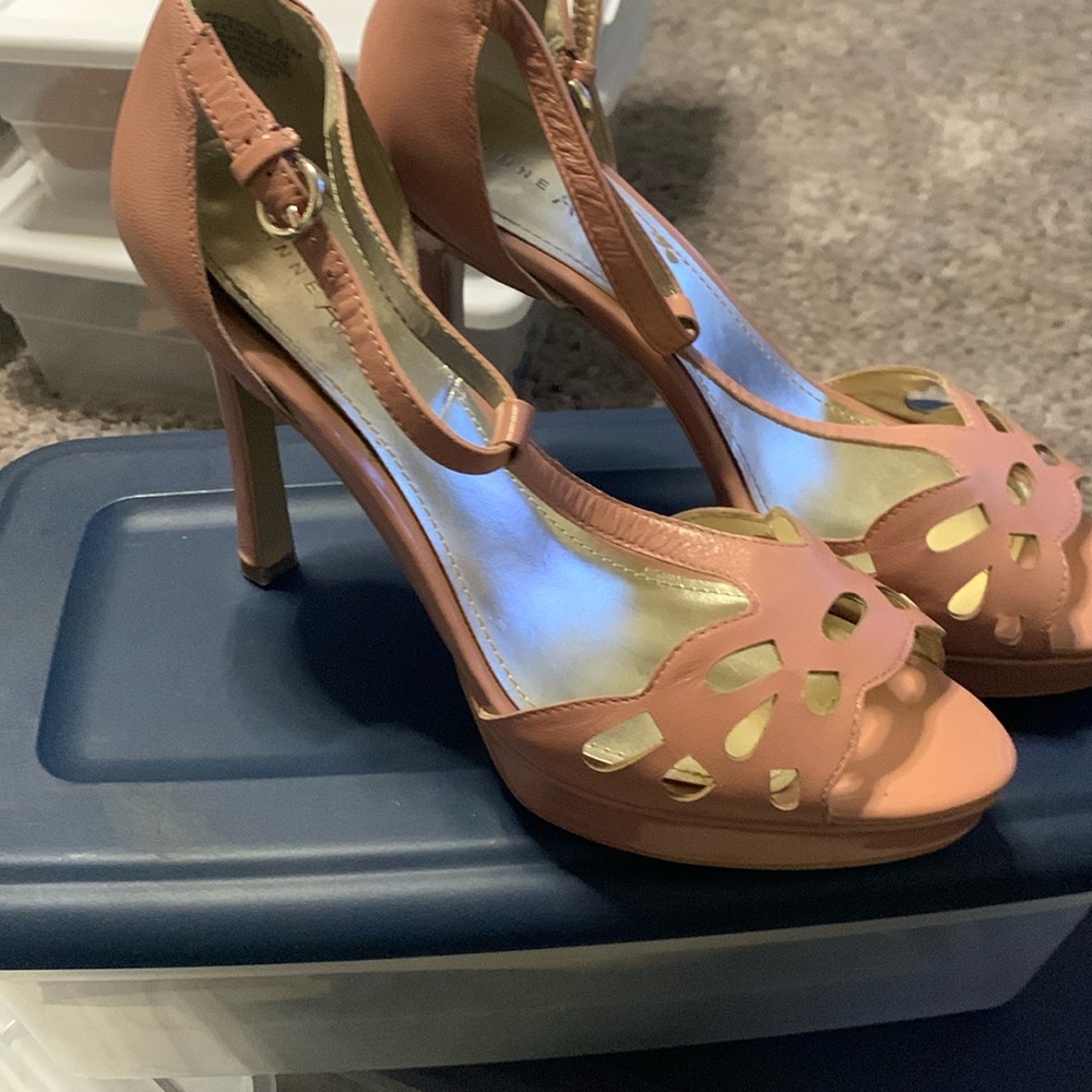 Anne Klein leather heels